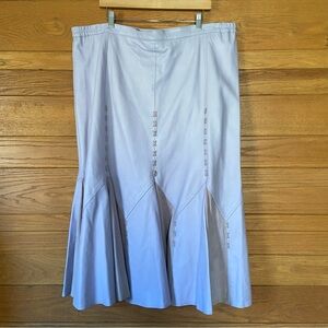 Y2K leather fairy lavendar lace up maxi skirt